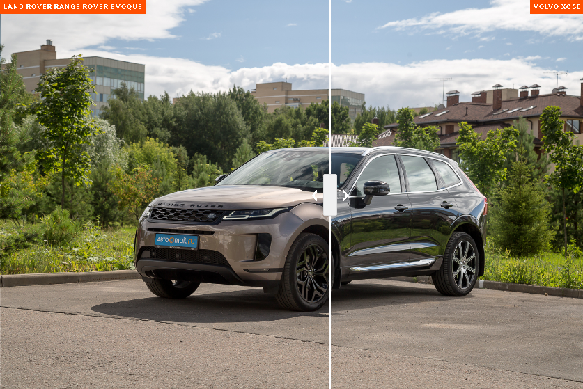 Неожиданное сравнение: Range Rover Evoque против Volvo XC60